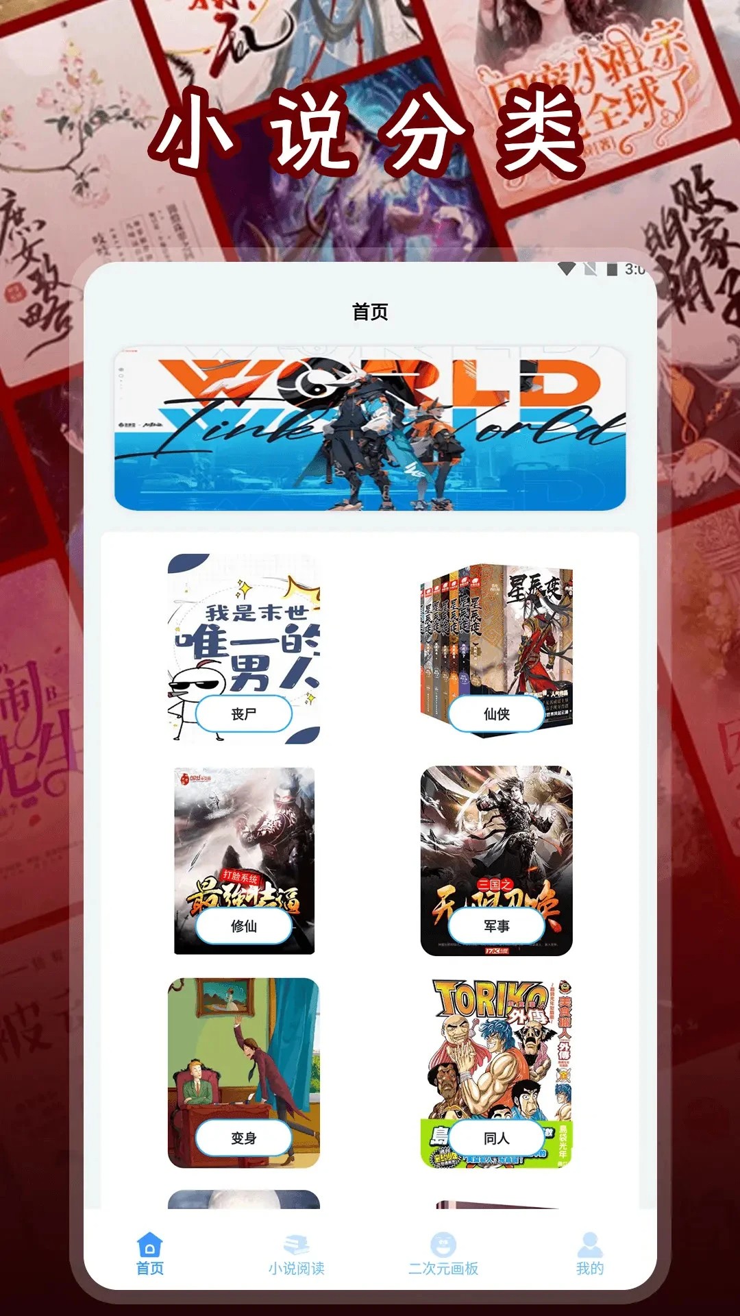 二次元小说阅读器自定义版